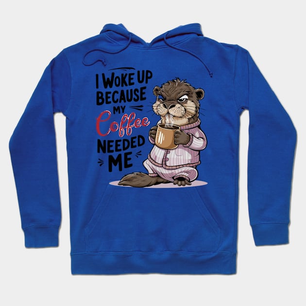 Coffee Otter Hoodie by Dylante